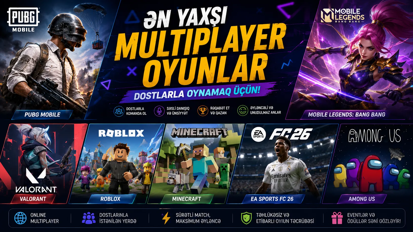 Ən Yaxşı Multiplayer Oyunlar – Dostlarla Oynamaq Üçün Top Oyunlar