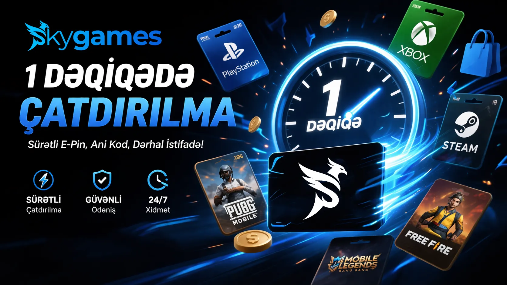 SkyGames ilə 1 Dəqiqədə Çatdırılma Üstünlüyü