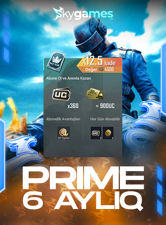 PUBG Mobile Prime 6 Aylıq