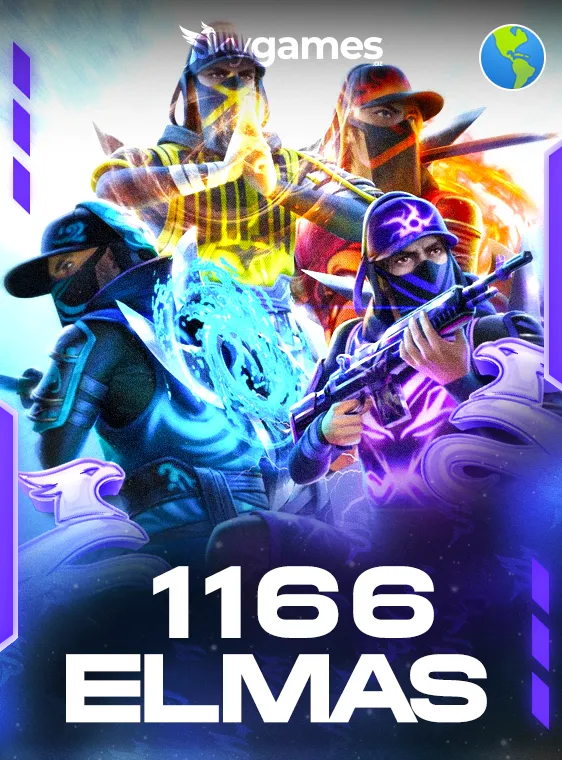 Free Fire 1166 Elmas LATAM